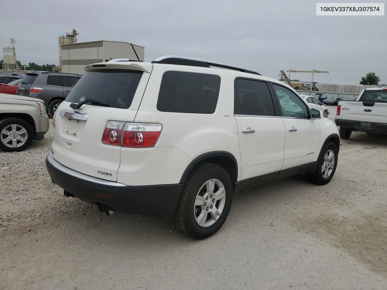 2008 GMC Acadia Slt-2 VIN: 1GKEV337X8J307574 Lot: 66067994