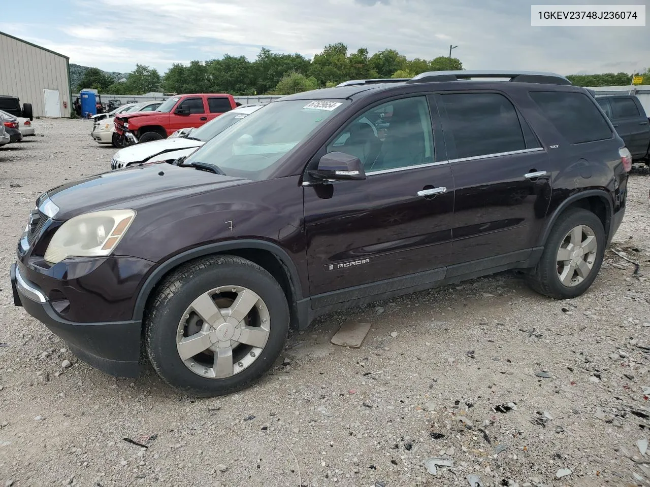 2008 GMC Acadia Slt-1 VIN: 1GKEV23748J236074 Lot: 67529654