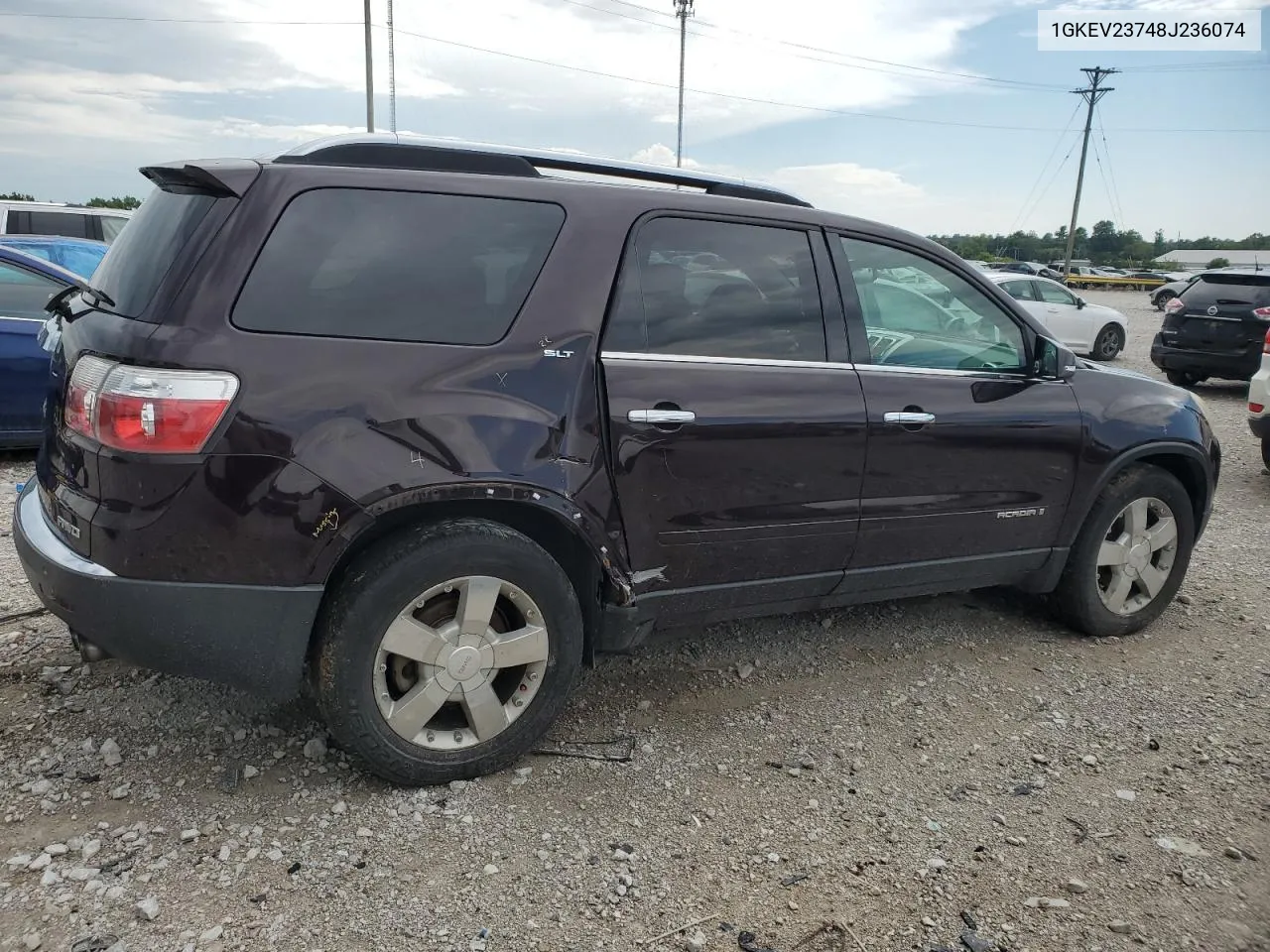 2008 GMC Acadia Slt-1 VIN: 1GKEV23748J236074 Lot: 67529654