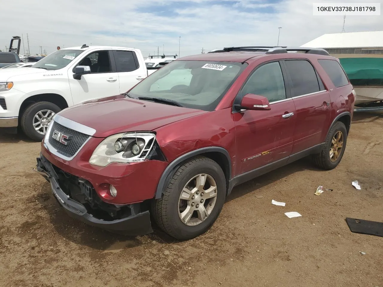 2008 GMC Acadia Slt-2 VIN: 1GKEV33738J181798 Lot: 69050634