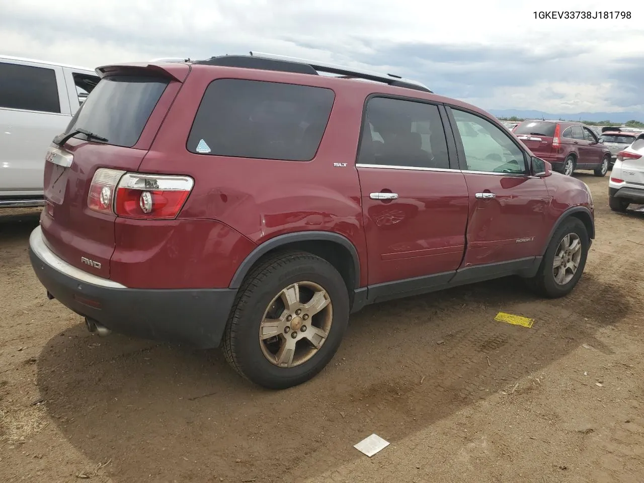 2008 GMC Acadia Slt-2 VIN: 1GKEV33738J181798 Lot: 69050634