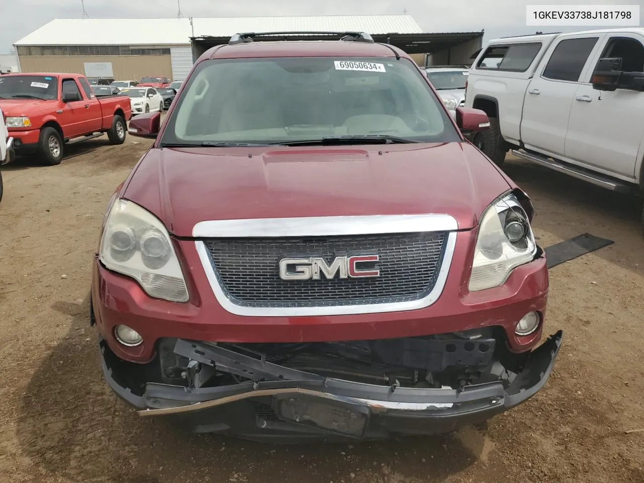 2008 GMC Acadia Slt-2 VIN: 1GKEV33738J181798 Lot: 69050634