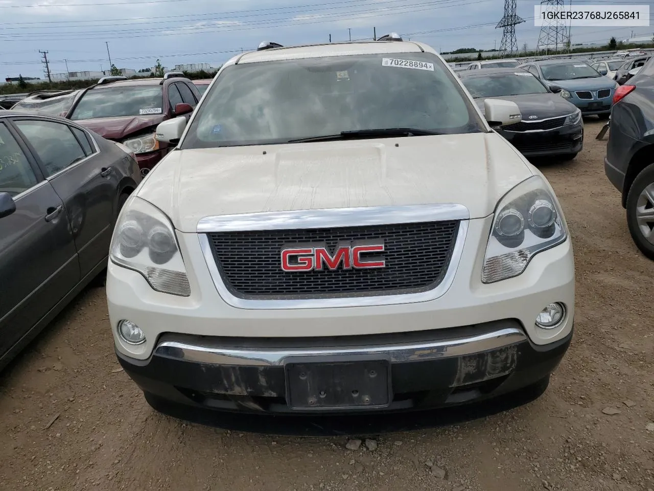 2008 GMC Acadia Slt-1 VIN: 1GKER23768J265841 Lot: 70228894