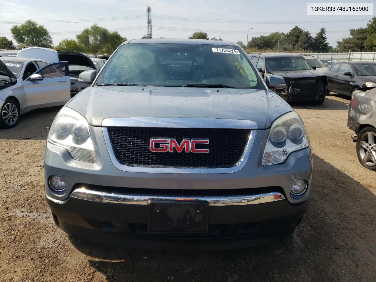 2008 GMC Acadia Slt-2 VIN: 1GKER33748J163900 Lot: 71724824