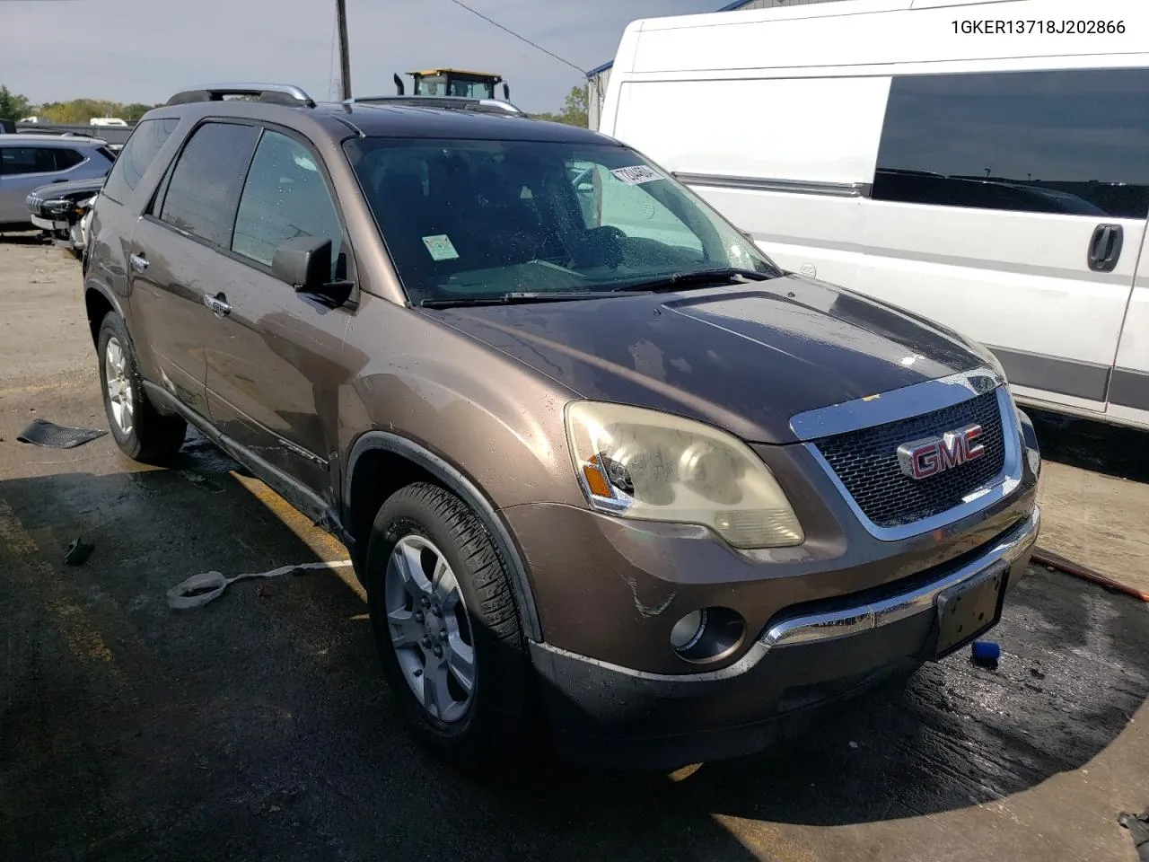 2008 GMC Acadia Sle VIN: 1GKER13718J202866 Lot: 72044604