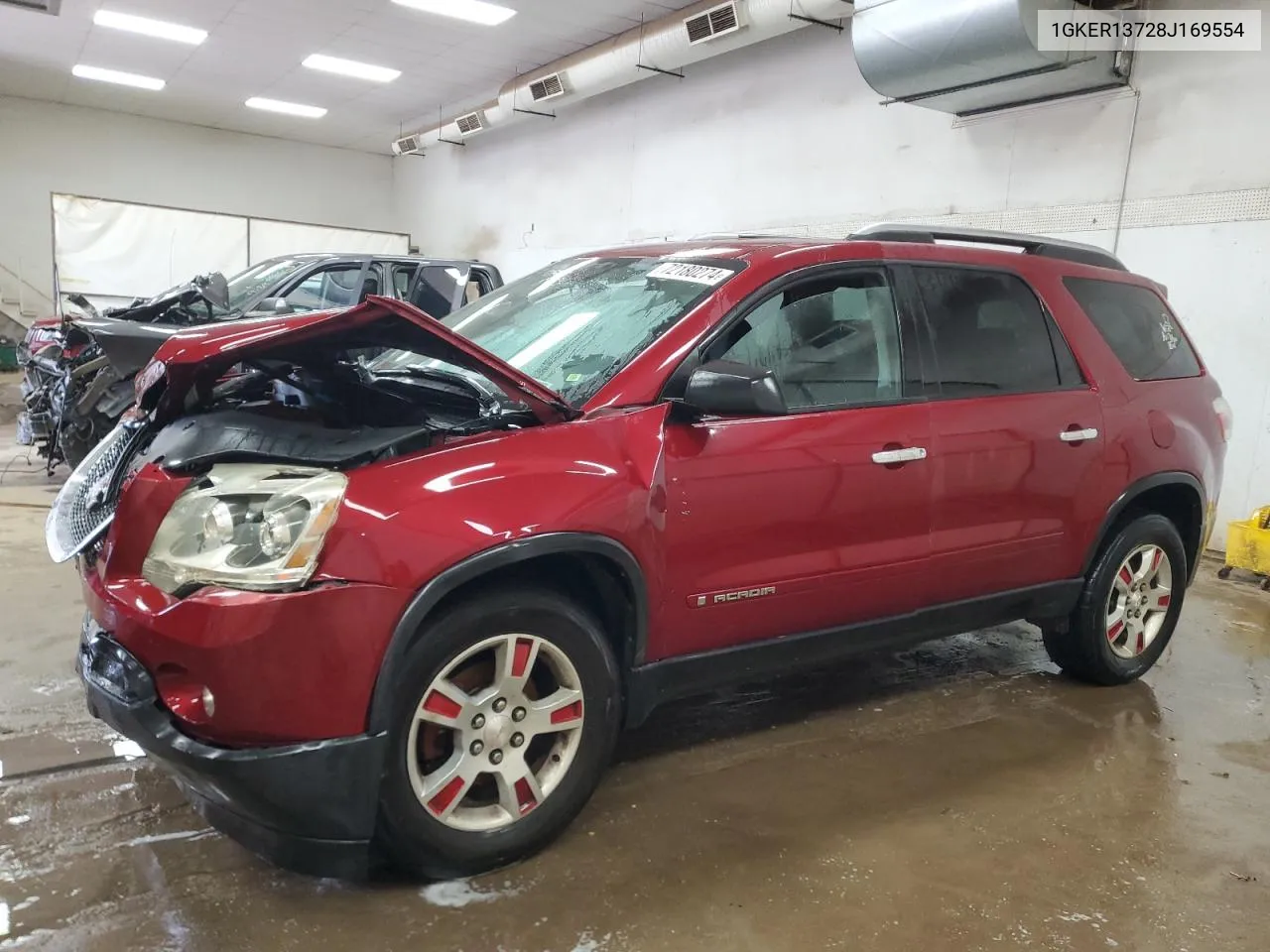 2008 GMC Acadia Sle VIN: 1GKER13728J169554 Lot: 72180274