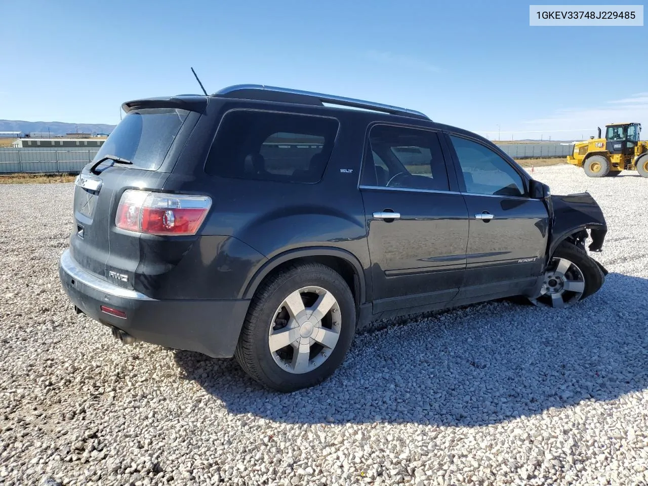 2008 GMC Acadia Slt-2 VIN: 1GKEV33748J229485 Lot: 72518624