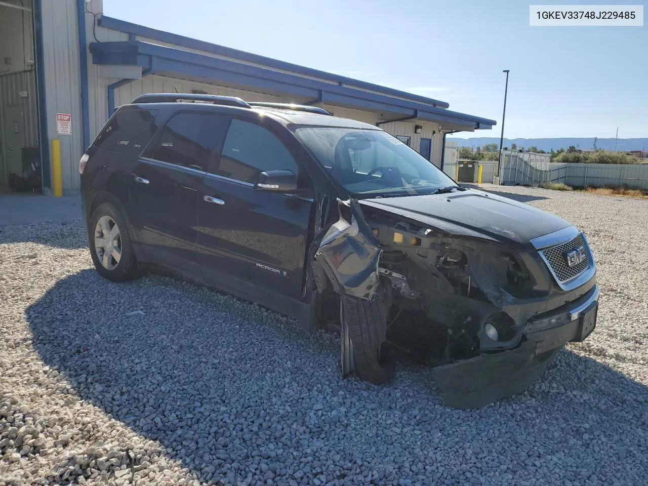 2008 GMC Acadia Slt-2 VIN: 1GKEV33748J229485 Lot: 72518624