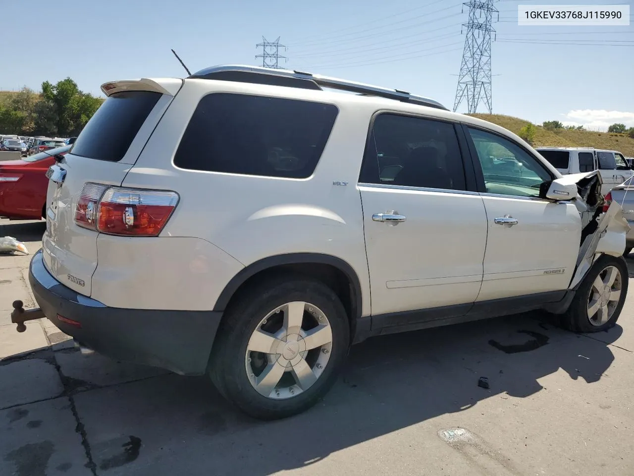 2008 GMC Acadia Slt-2 VIN: 1GKEV33768J115990 Lot: 72641594