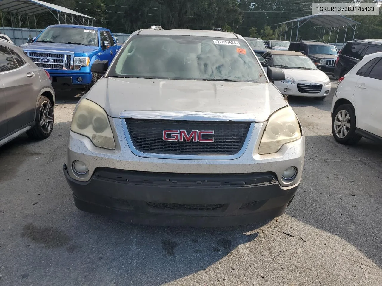 2008 GMC Acadia Sle VIN: 1GKER13728J145433 Lot: 72643464