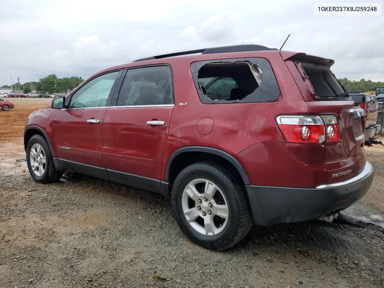 2008 GMC Acadia Slt-1 VIN: 1GKER237X8J259248 Lot: 73232574