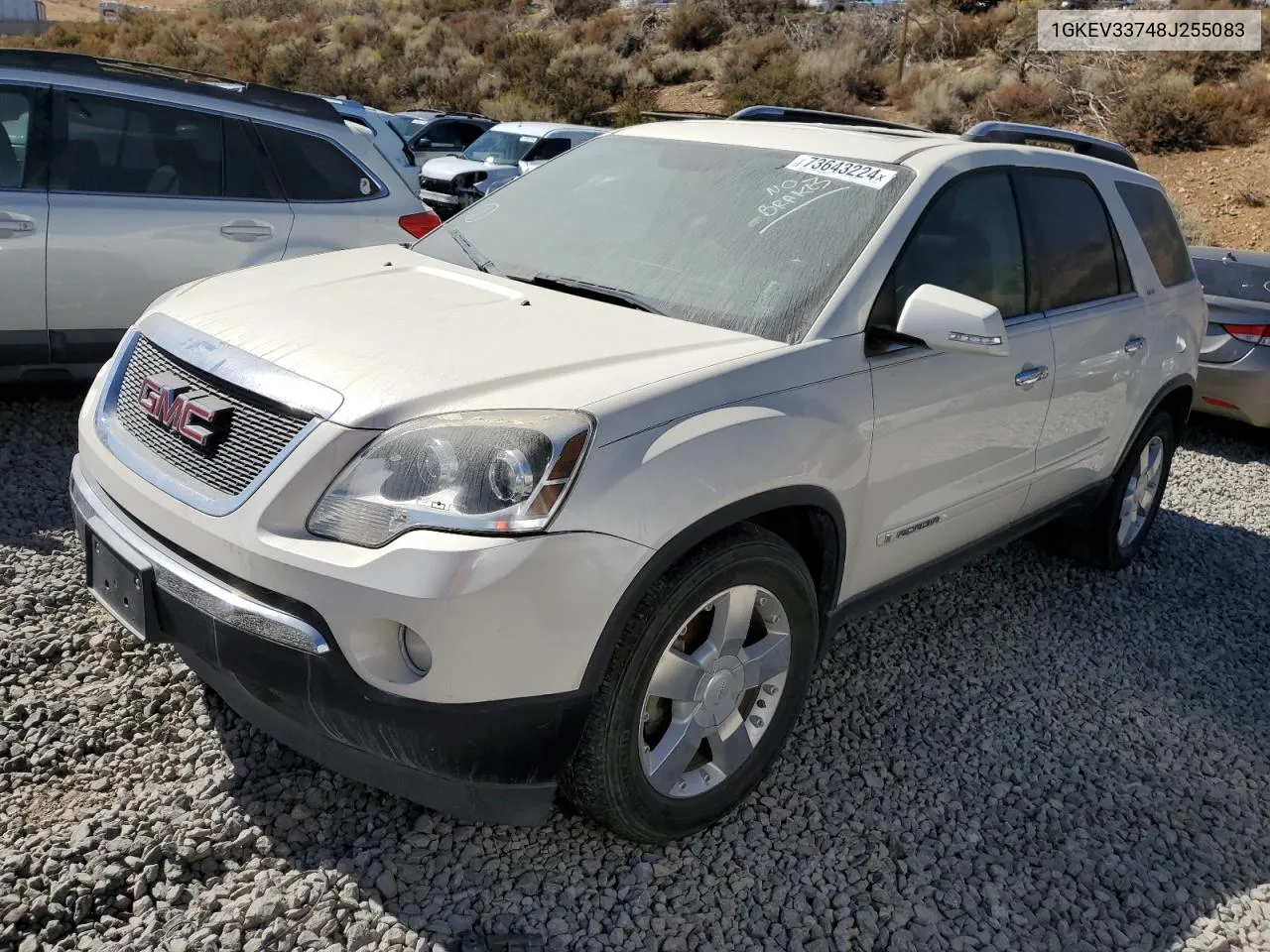 2008 GMC Acadia Slt-2 VIN: 1GKEV33748J255083 Lot: 73643224