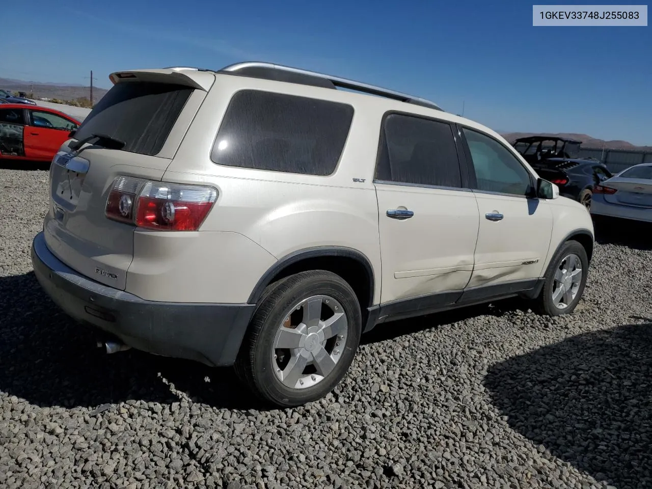 2008 GMC Acadia Slt-2 VIN: 1GKEV33748J255083 Lot: 73643224