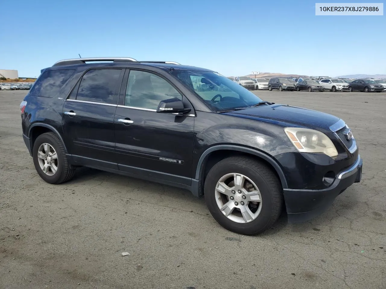 2008 GMC Acadia Slt-1 VIN: 1GKER237X8J279886 Lot: 75020554