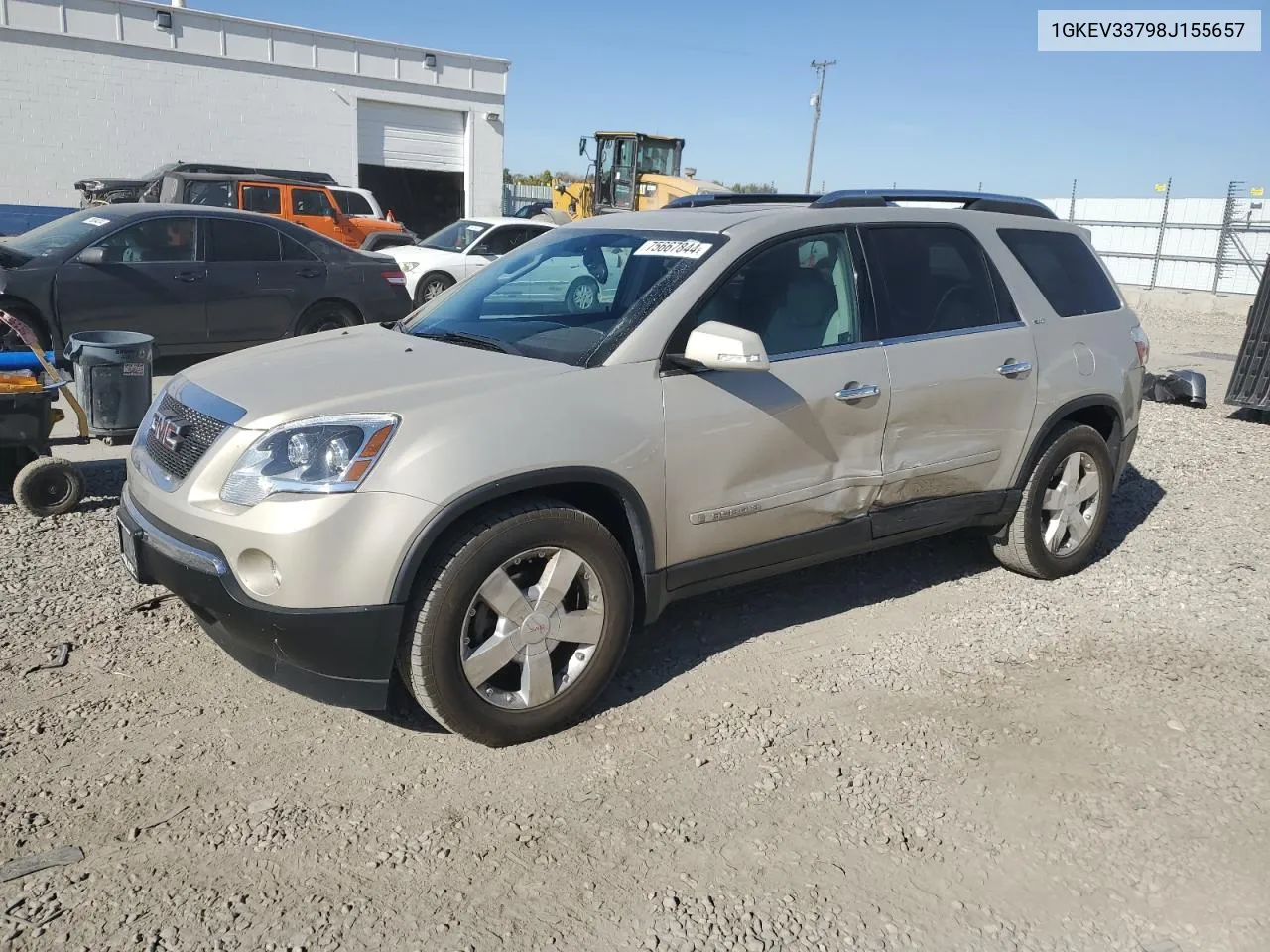 2008 GMC Acadia Slt-2 VIN: 1GKEV33798J155657 Lot: 75667844