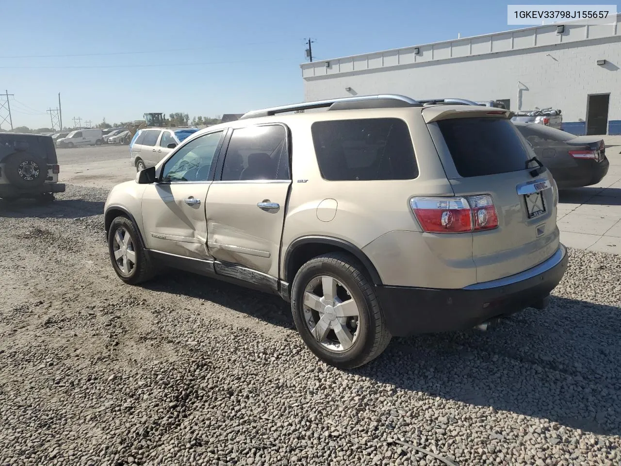 2008 GMC Acadia Slt-2 VIN: 1GKEV33798J155657 Lot: 75667844