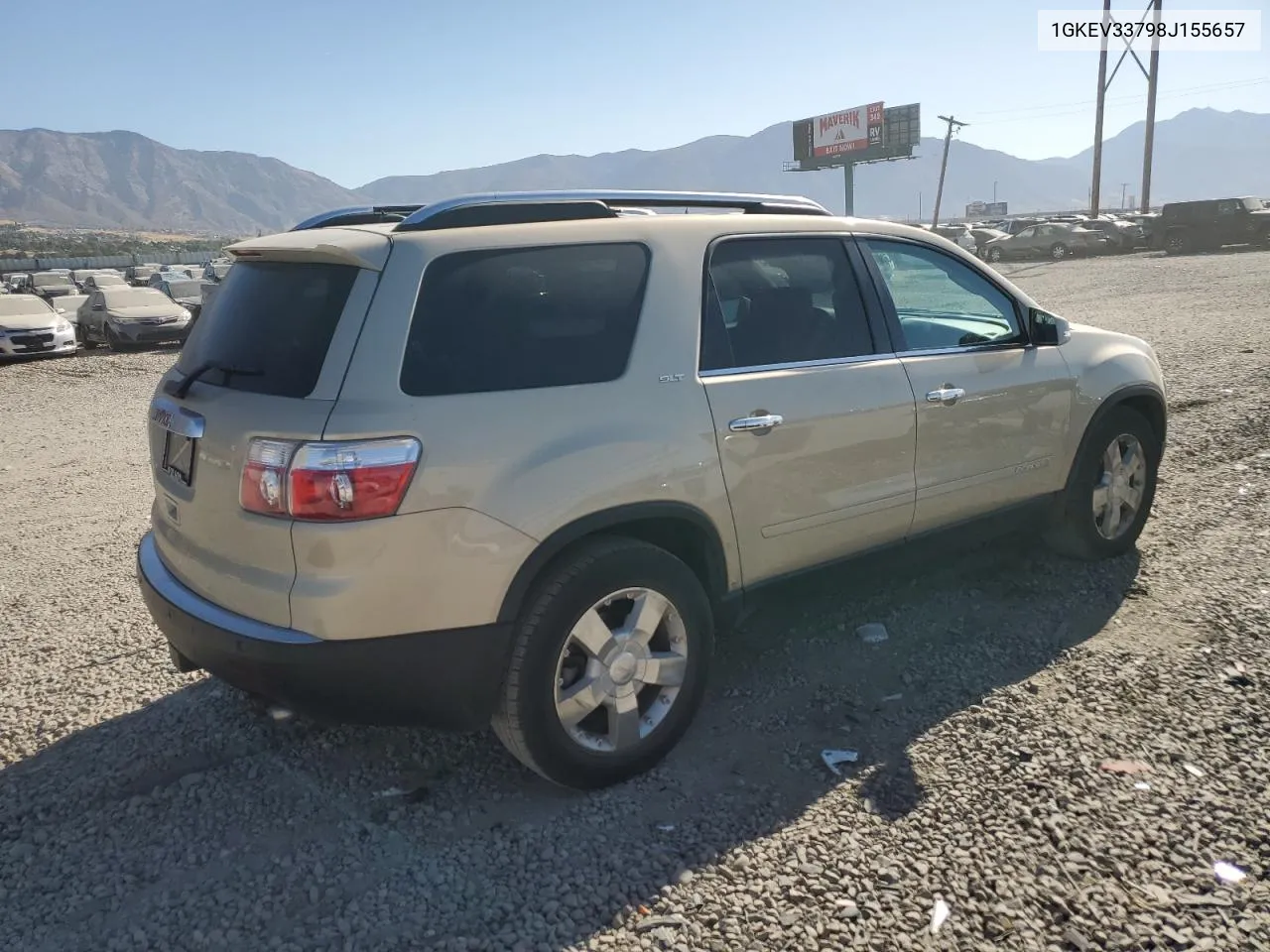 2008 GMC Acadia Slt-2 VIN: 1GKEV33798J155657 Lot: 75667844