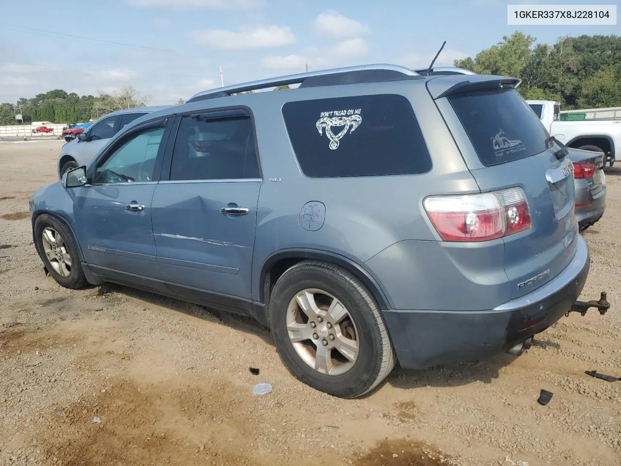 2008 GMC Acadia Slt-2 VIN: 1GKER337X8J228104 Lot: 75748724