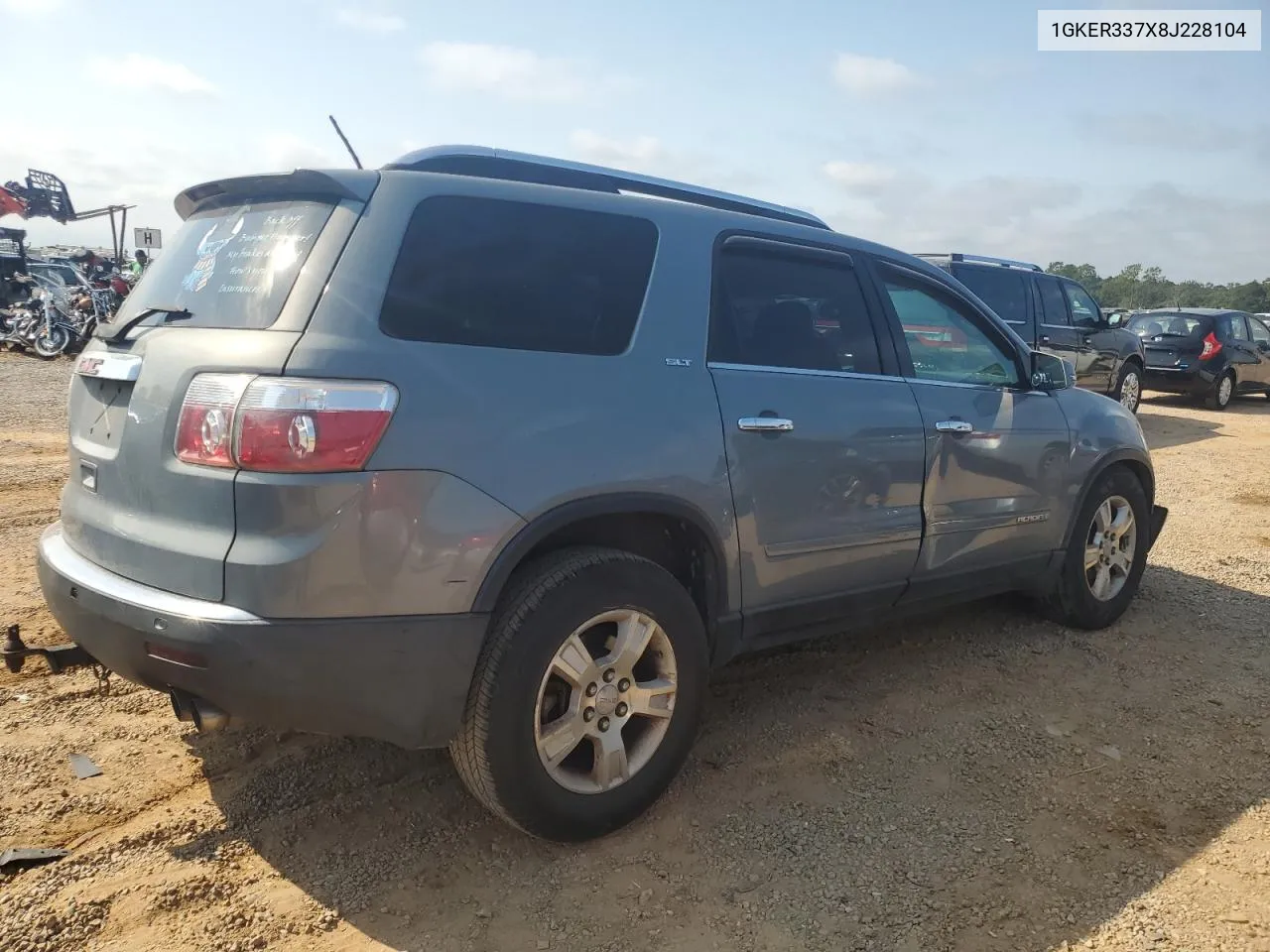 2008 GMC Acadia Slt-2 VIN: 1GKER337X8J228104 Lot: 75748724