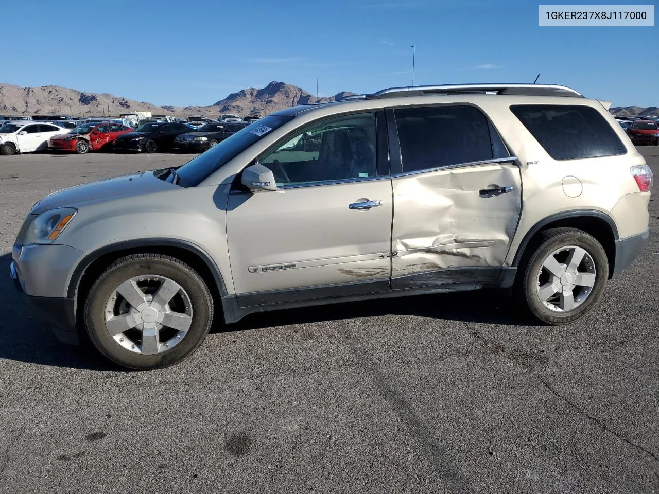 2008 GMC Acadia Slt-1 VIN: 1GKER237X8J117000 Lot: 75759194