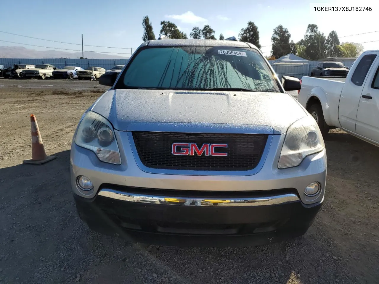 2008 GMC Acadia Sle VIN: 1GKER137X8J182746 Lot: 76309404