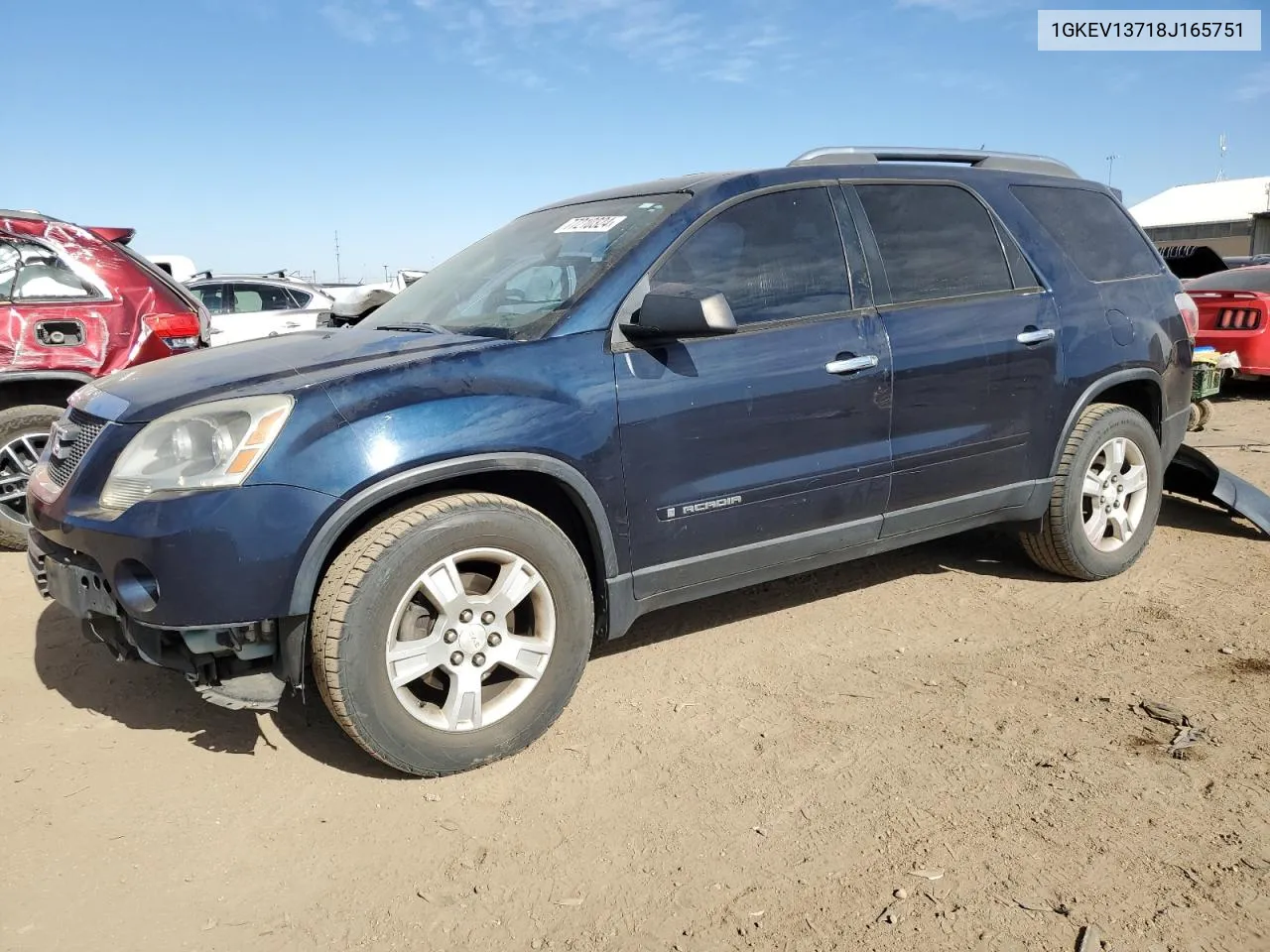 2008 GMC Acadia Sle VIN: 1GKEV13718J165751 Lot: 77210324