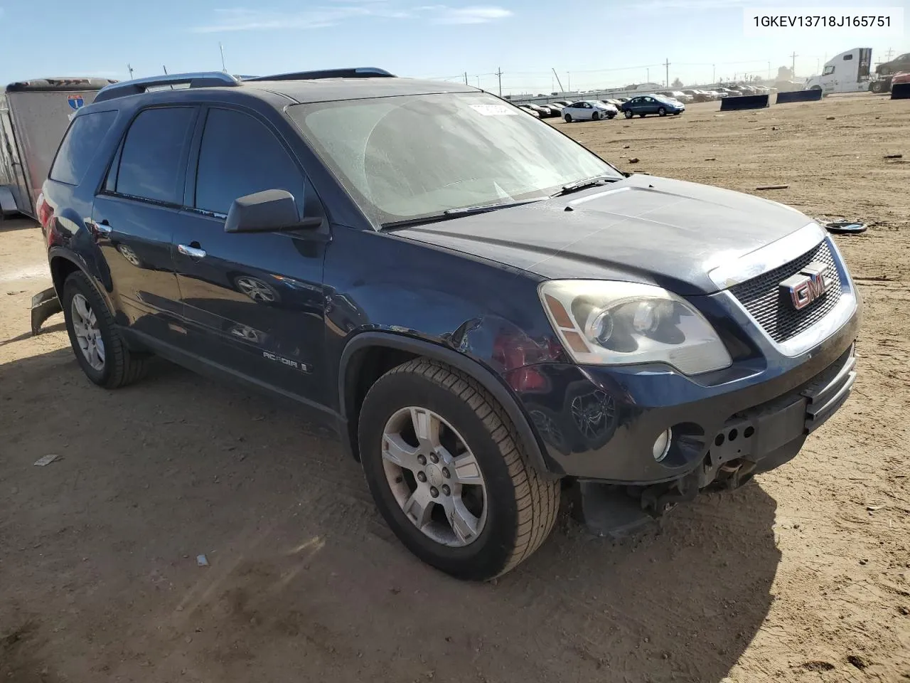 2008 GMC Acadia Sle VIN: 1GKEV13718J165751 Lot: 77210324