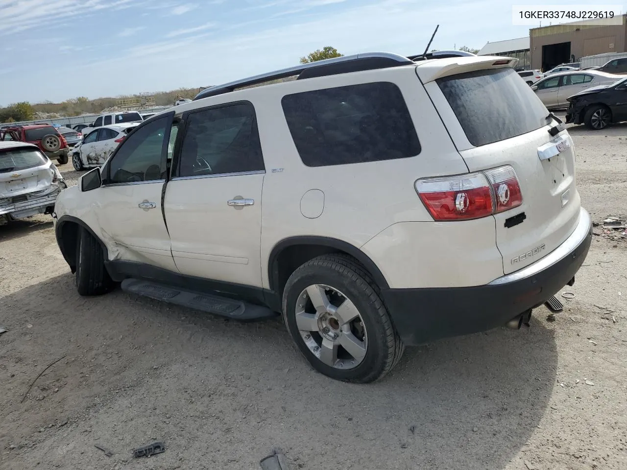 2008 GMC Acadia Slt-2 VIN: 1GKER33748J229619 Lot: 77552374