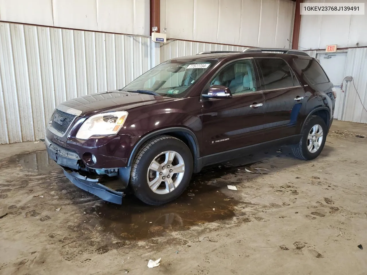 2008 GMC Acadia Slt-1 VIN: 1GKEV23768J139491 Lot: 77577734