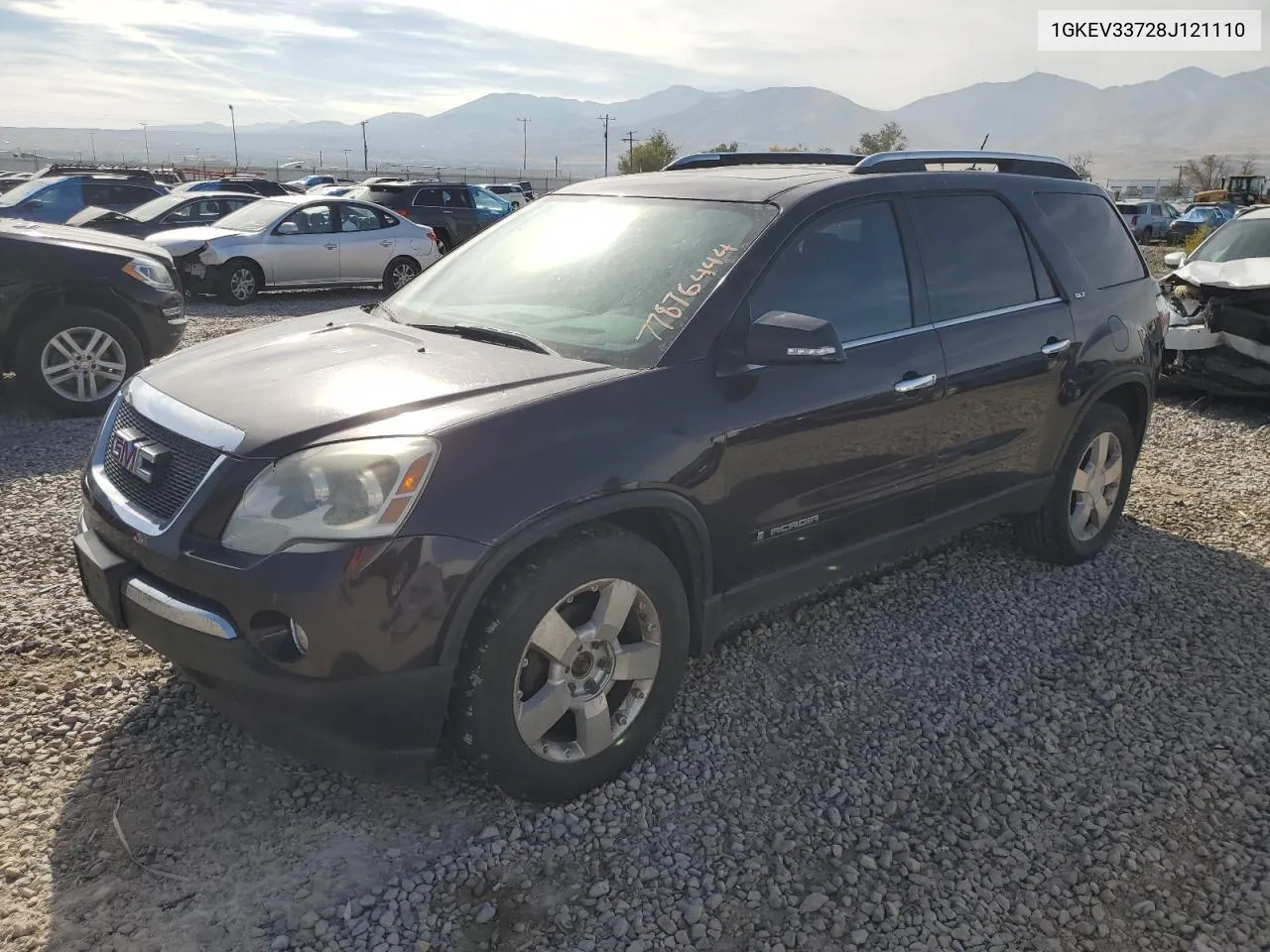 2008 GMC Acadia Slt-2 VIN: 1GKEV33728J121110 Lot: 77876444