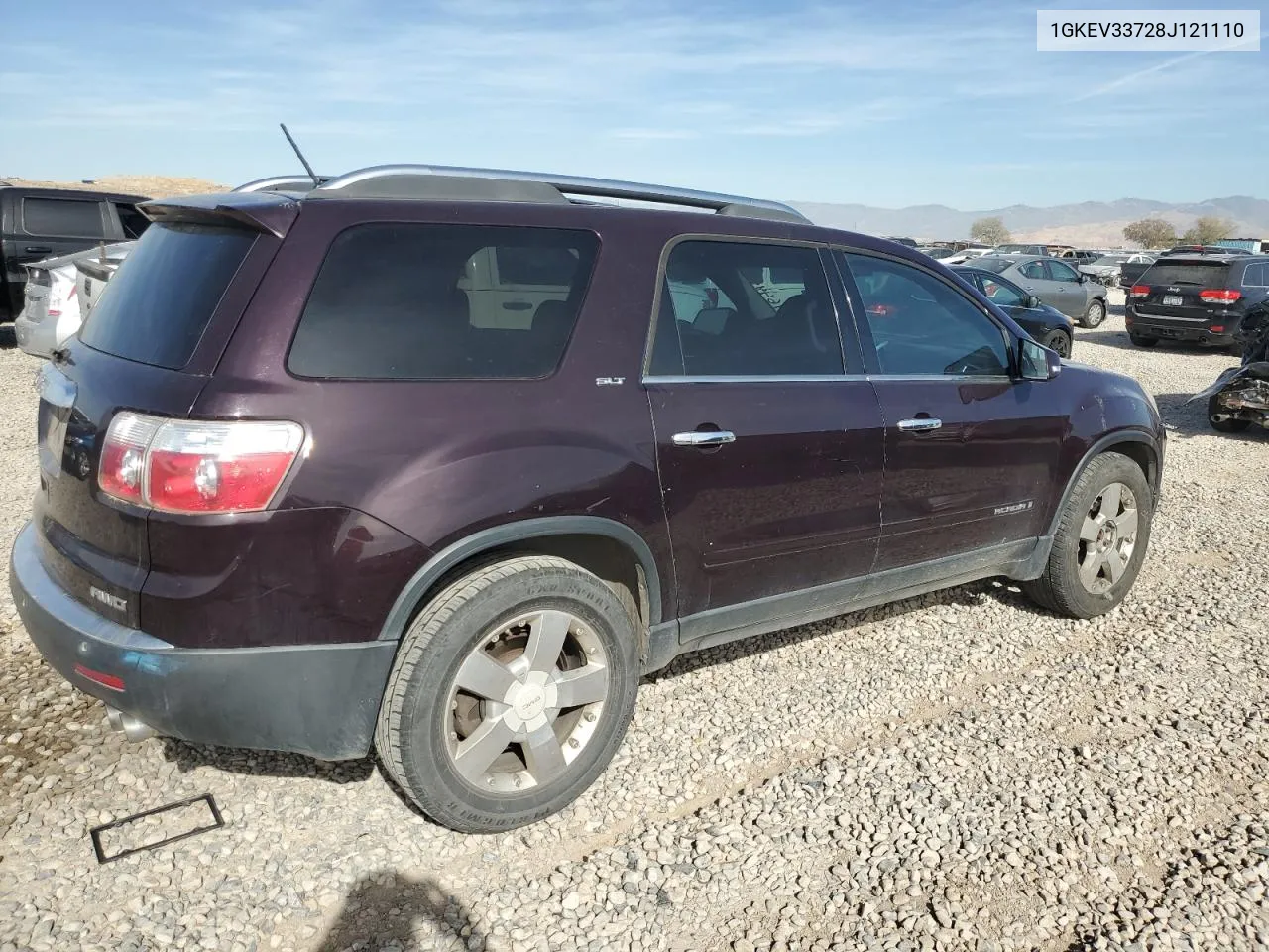 2008 GMC Acadia Slt-2 VIN: 1GKEV33728J121110 Lot: 77876444