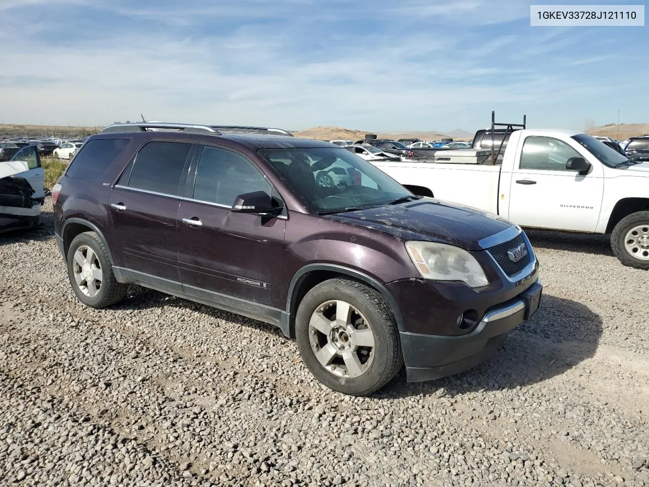 2008 GMC Acadia Slt-2 VIN: 1GKEV33728J121110 Lot: 77876444