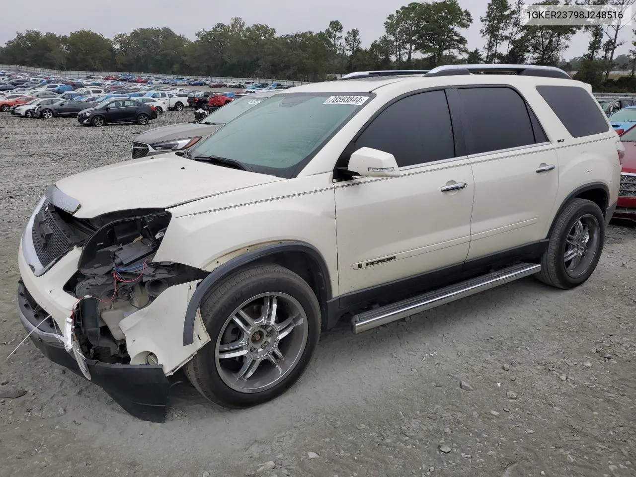 2008 GMC Acadia Slt-1 VIN: 1GKER23798J248516 Lot: 78593844