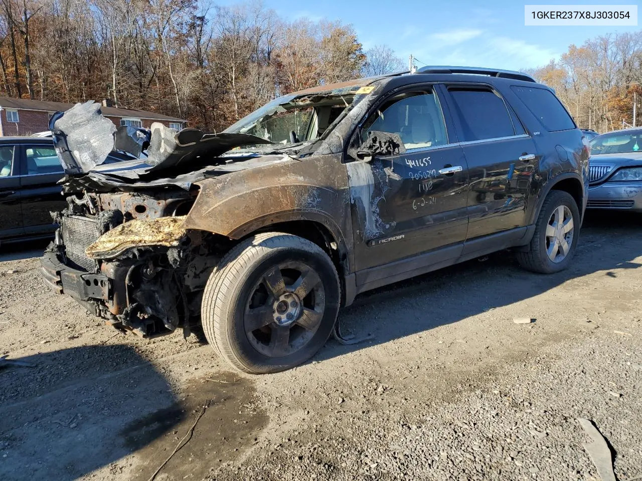 2008 GMC Acadia Slt-1 VIN: 1GKER237X8J303054 Lot: 78815584