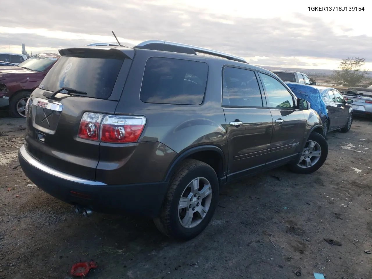 2008 GMC Acadia Sle VIN: 1GKER13718J139154 Lot: 79923014