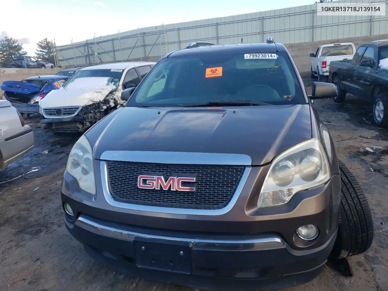 2008 GMC Acadia Sle VIN: 1GKER13718J139154 Lot: 79923014