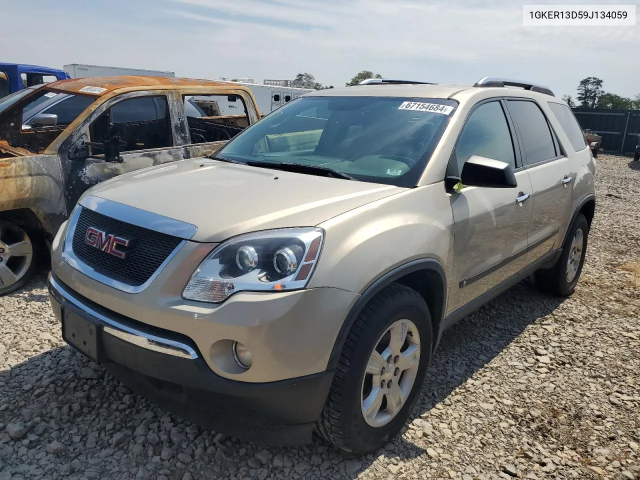 2009 GMC Acadia Sle VIN: 1GKER13D59J134059 Lot: 67154684