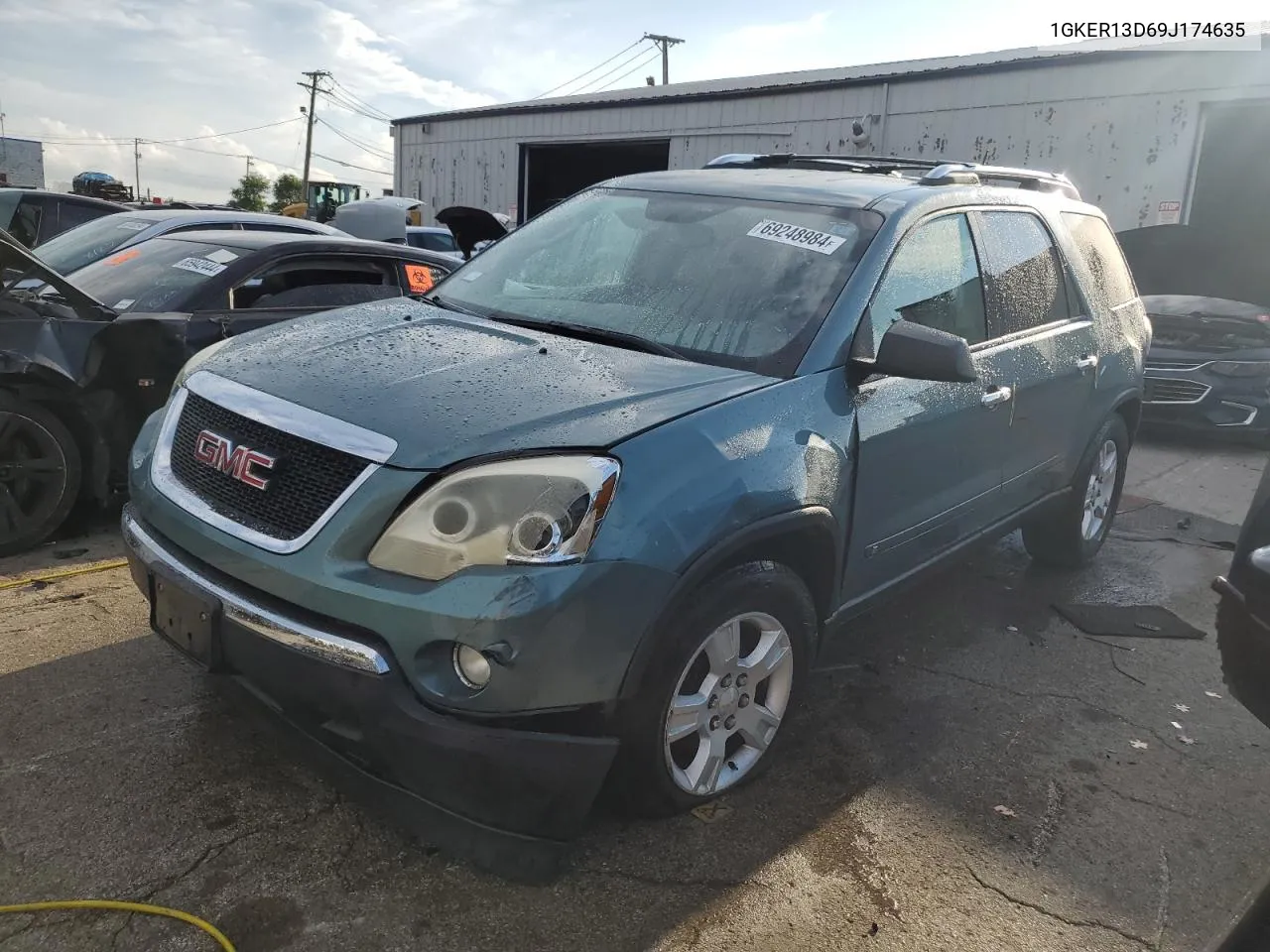 2009 GMC Acadia Sle VIN: 1GKER13D69J174635 Lot: 69248984