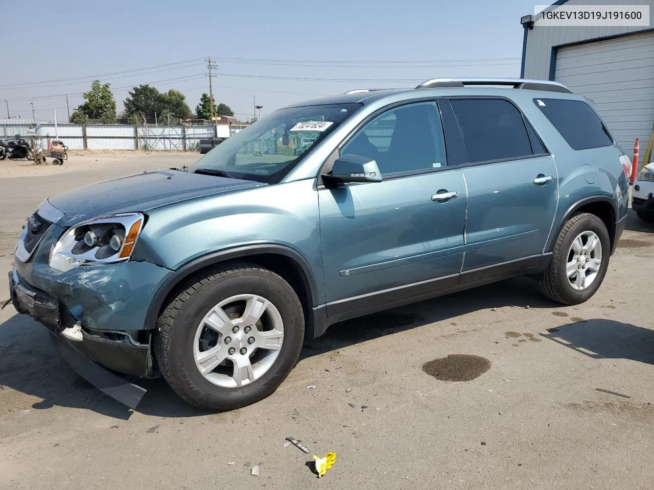 2009 GMC Acadia Sle VIN: 1GKEV13D19J191600 Lot: 70241824