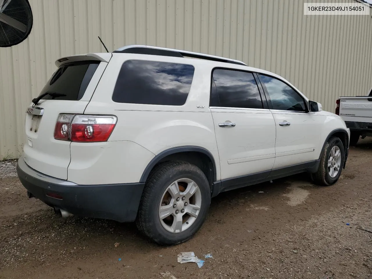 2009 GMC Acadia Slt-1 VIN: 1GKER23D49J154051 Lot: 71263384