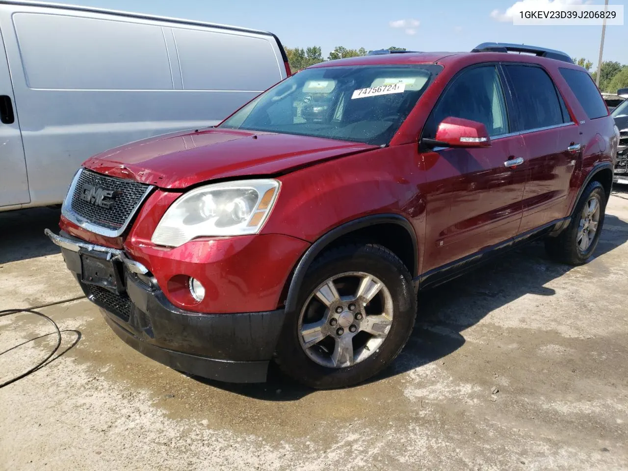 2009 GMC Acadia Slt-1 VIN: 1GKEV23D39J206829 Lot: 74756724