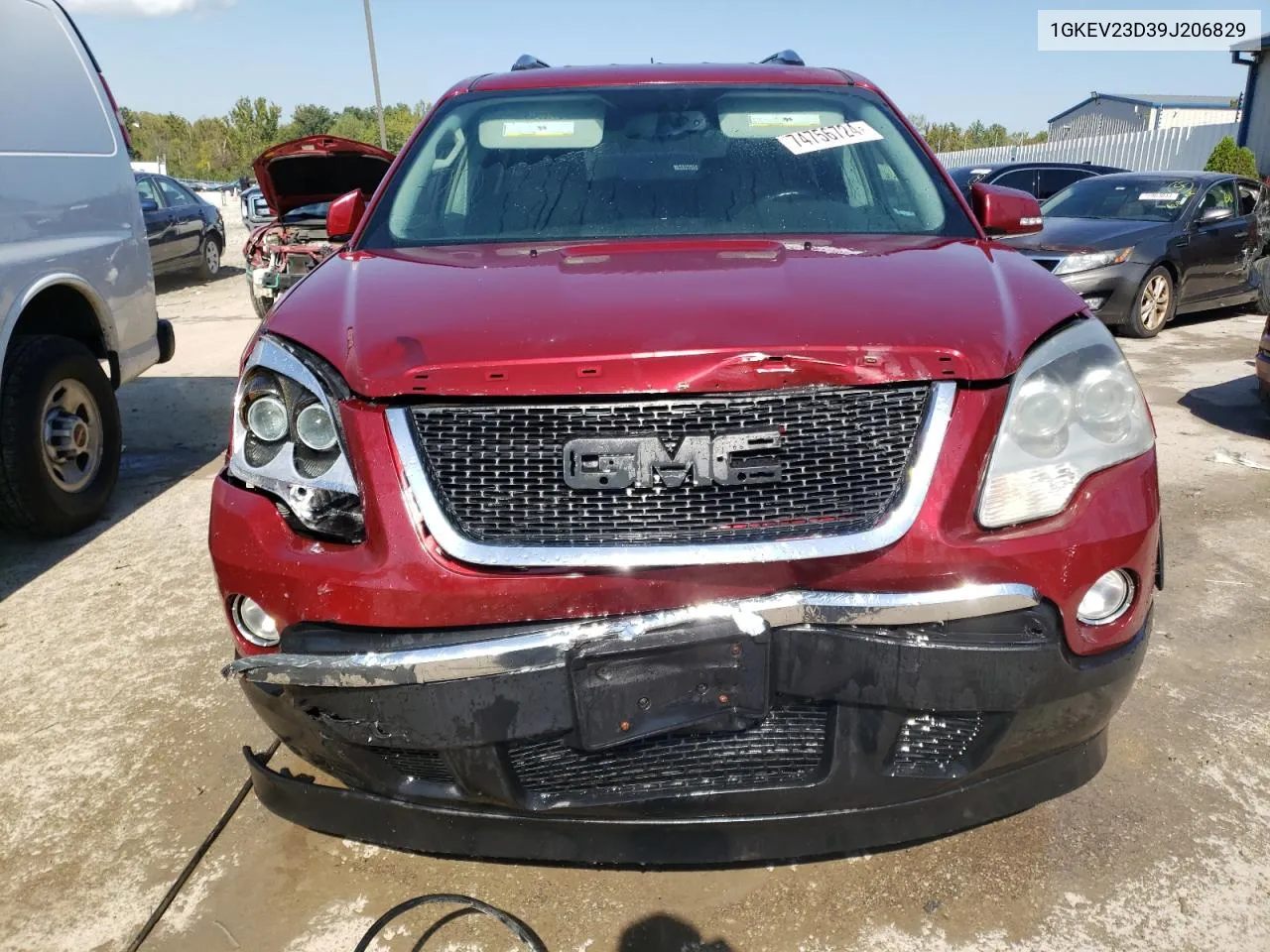 2009 GMC Acadia Slt-1 VIN: 1GKEV23D39J206829 Lot: 74756724