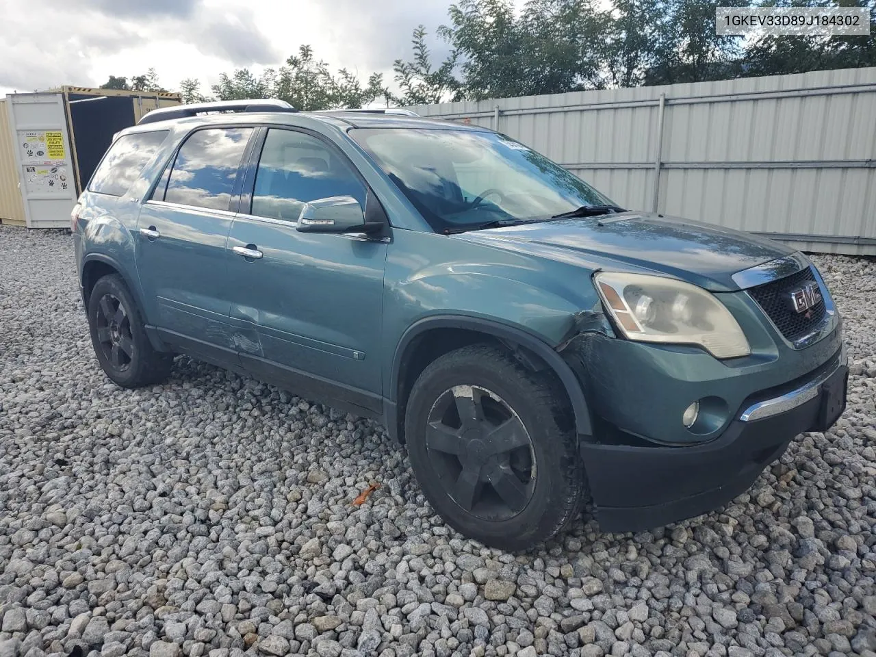 2009 GMC Acadia Slt-2 VIN: 1GKEV33D89J184302 Lot: 75404184