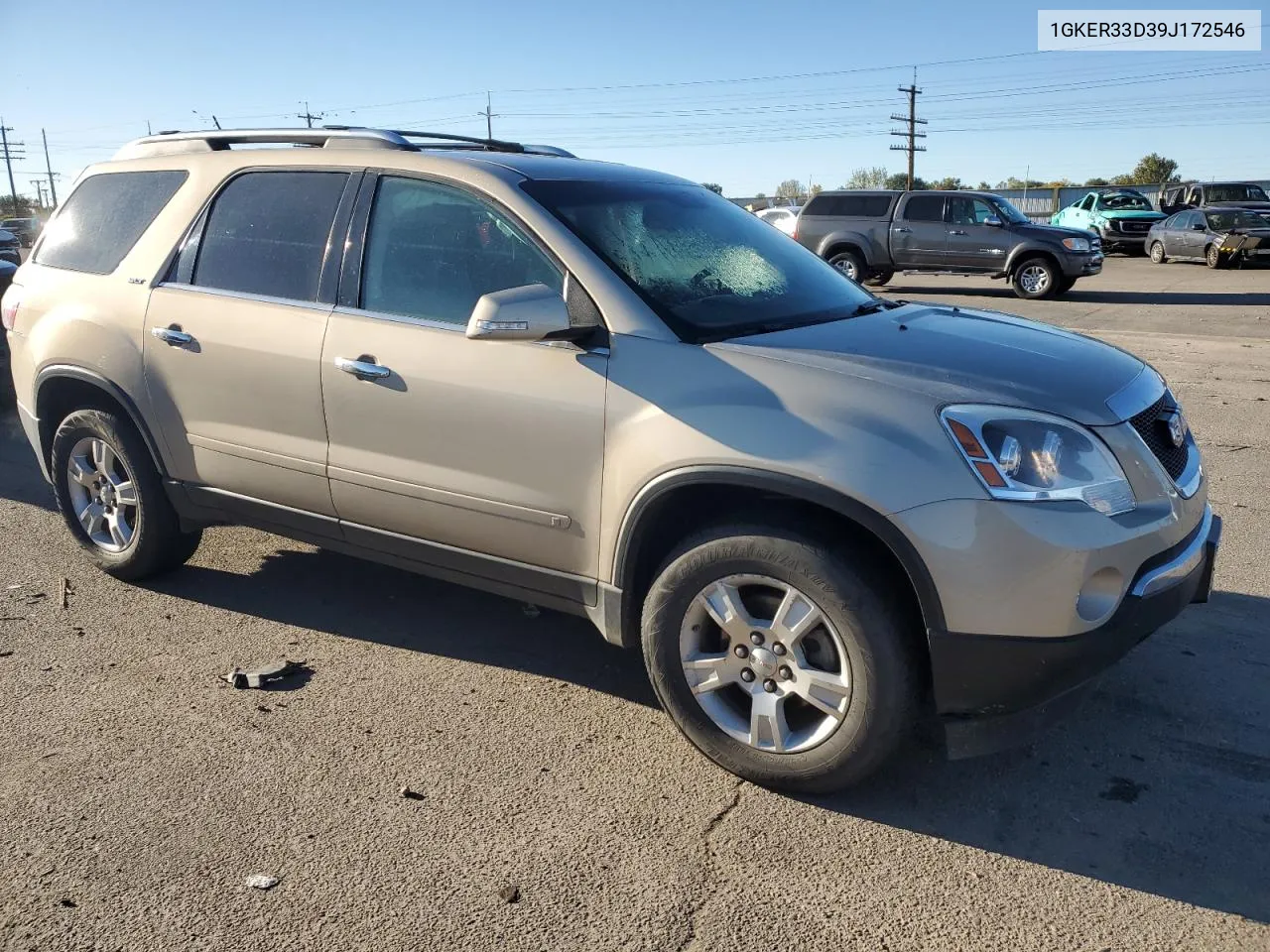 2009 GMC Acadia Slt-2 VIN: 1GKER33D39J172546 Lot: 76134094