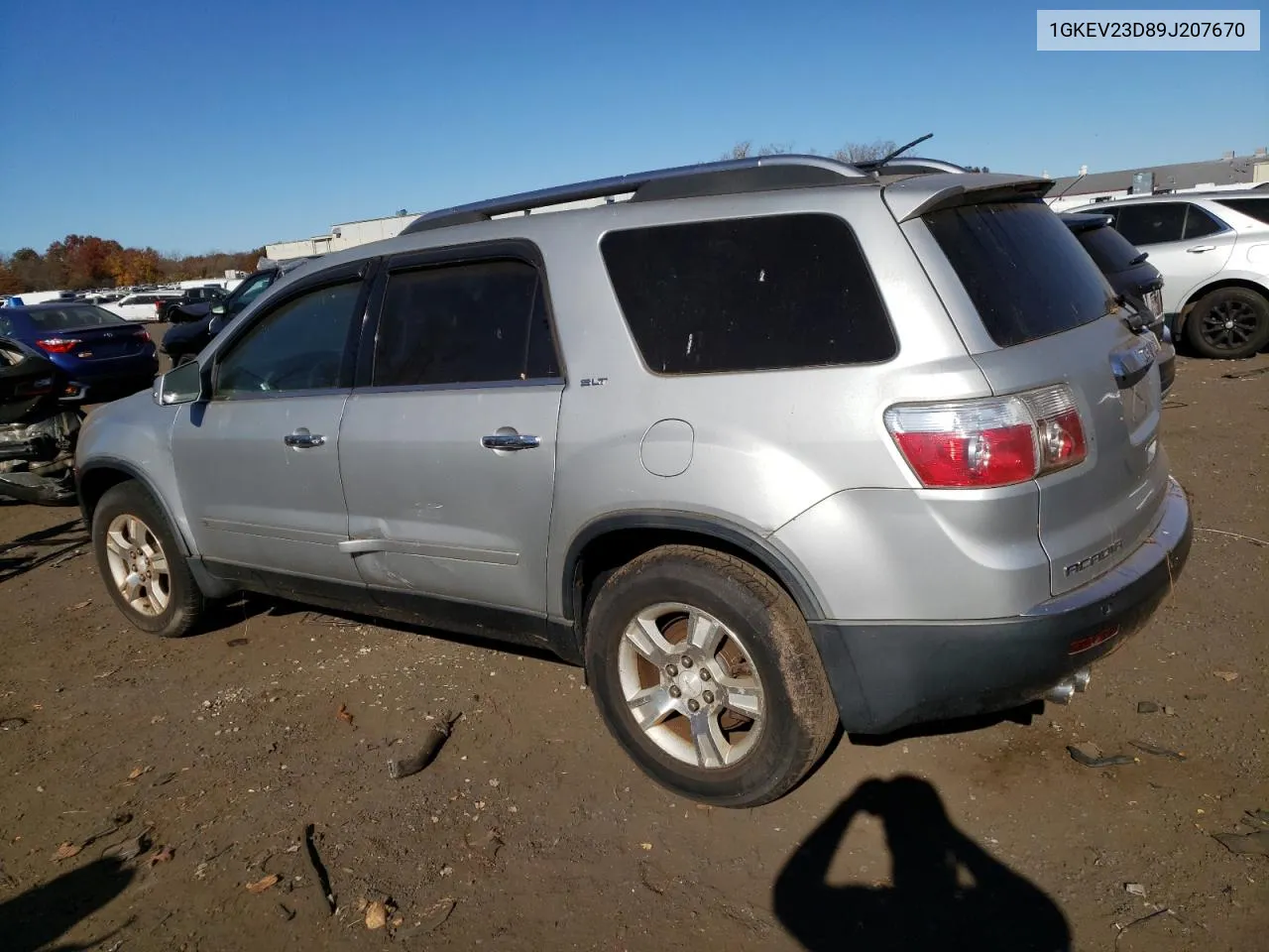 2009 GMC Acadia Slt-1 VIN: 1GKEV23D89J207670 Lot: 77179774