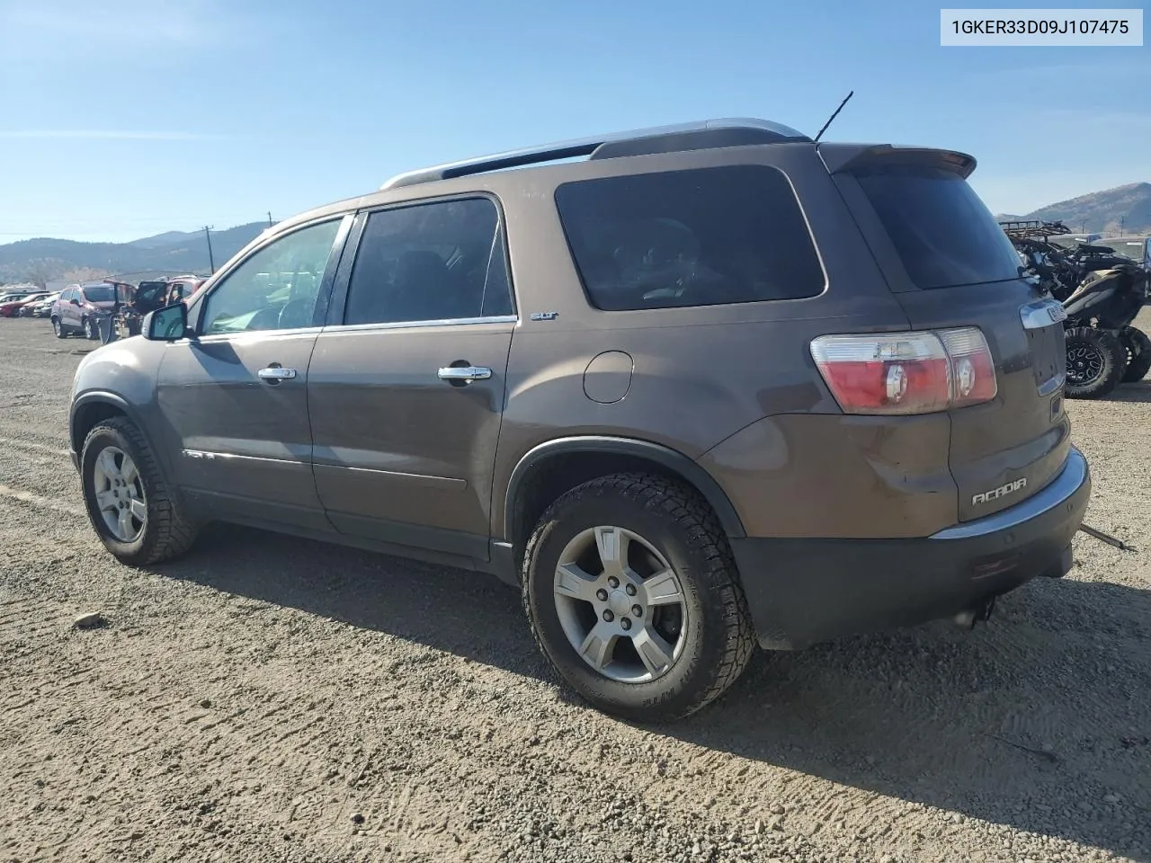 2009 GMC Acadia Slt-2 VIN: 1GKER33D09J107475 Lot: 77897184