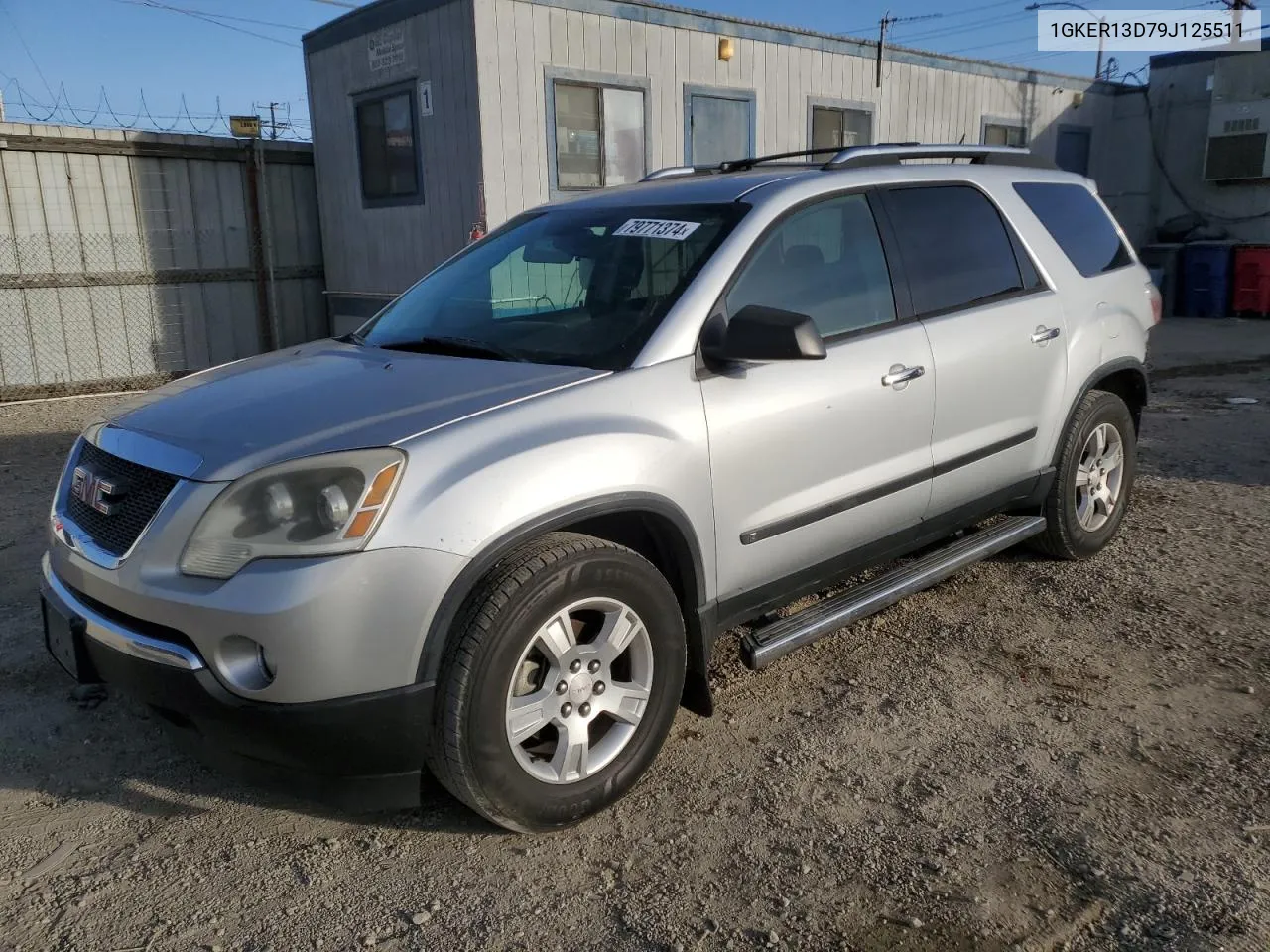 2009 GMC Acadia Sle VIN: 1GKER13D79J125511 Lot: 79771374