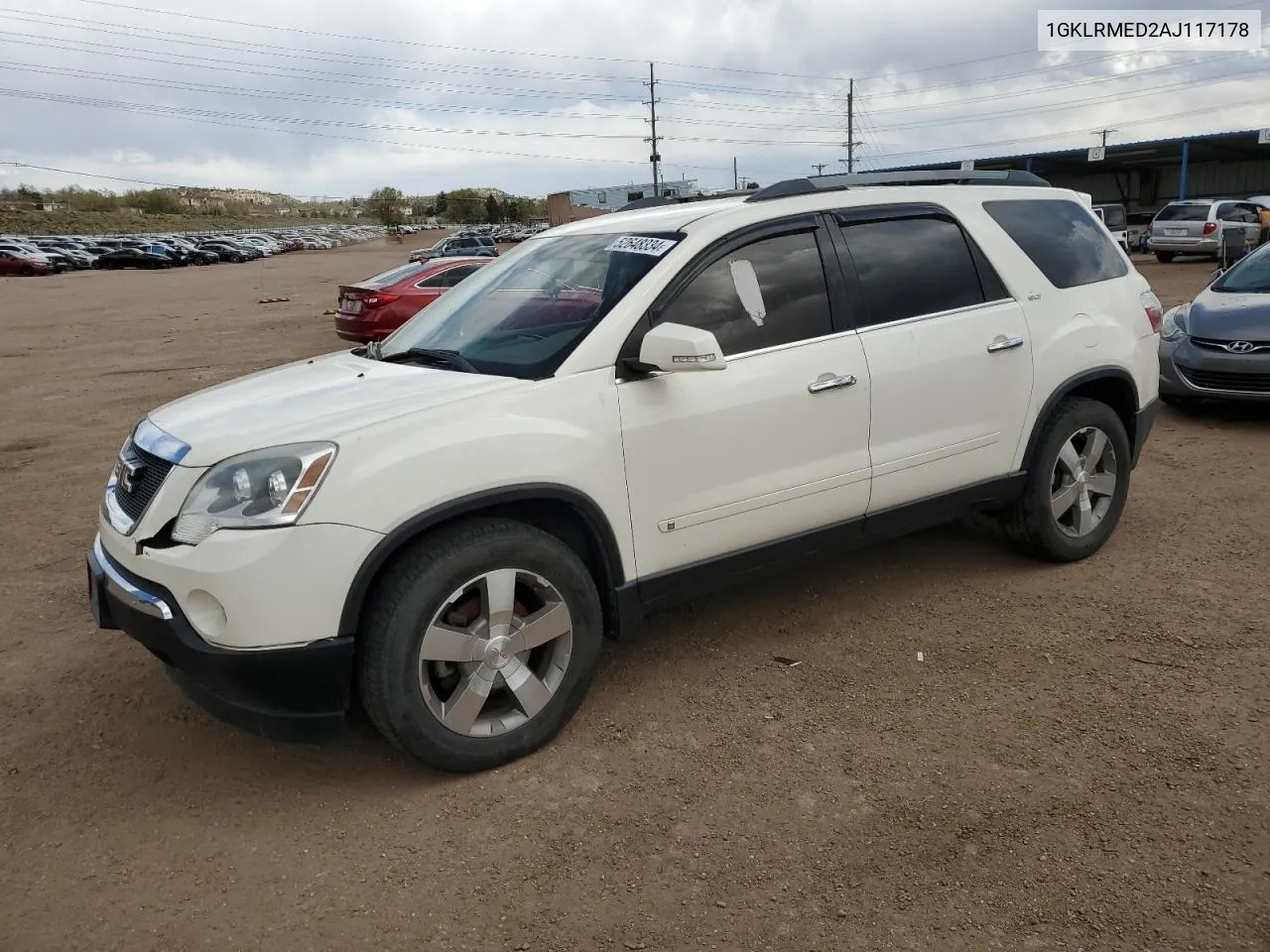 2010 GMC Acadia Slt-1 VIN: 1GKLRMED2AJ117178 Lot: 52648334