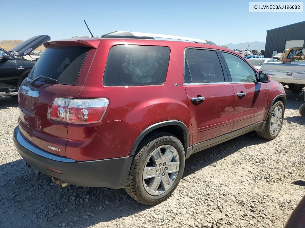 2010 GMC Acadia Slt-2 VIN: 1GKLVNED8AJ196082 Lot: 58717554