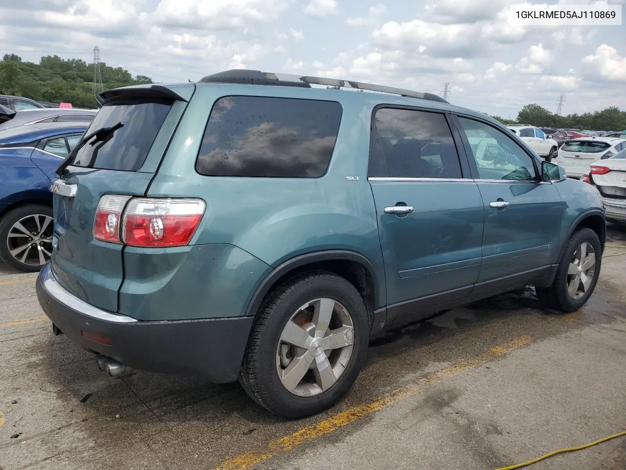 2010 GMC Acadia Slt-1 VIN: 1GKLRMED5AJ110869 Lot: 63510724